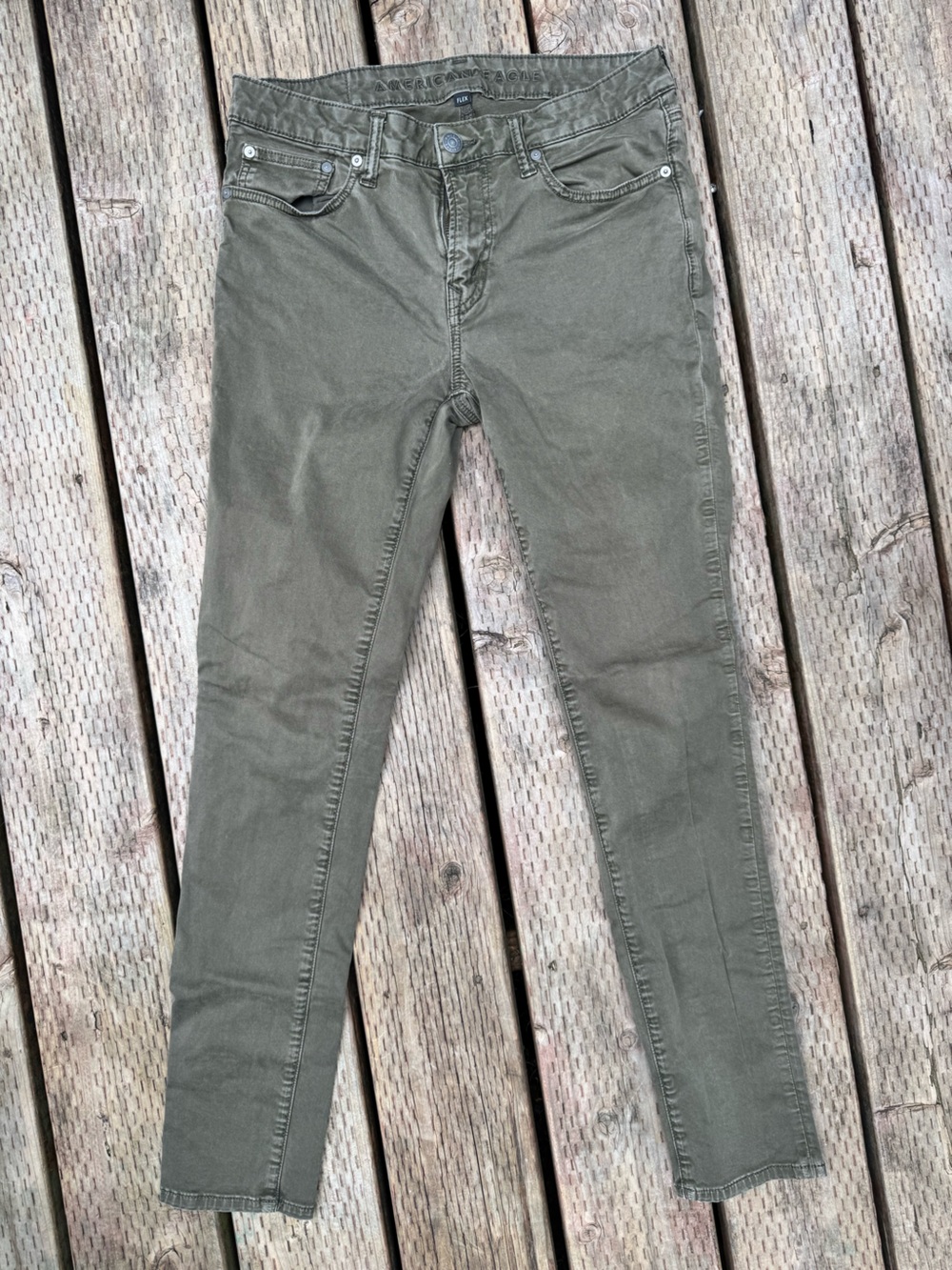American Eagle Outfitters Olive Green Flex Pants
